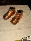 Vintage Bronze Baby Shoes 60 Years Old 