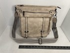 Roulens Multi Pocket Crossbody Purse Soft Leather  Tan Euc
