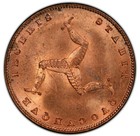 Great Britain - 1839 Isle Of Man Victoria Farthing - Pcgs Ms65rd - Single Finest