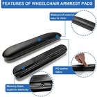 Padded Wheelchair Armrest Pads - 13-7 8  Replacement Parts  Universal Fit  1 Pai