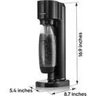 Sodastream   Black Gaia    Sparkling Water Maker Bundle With Pepsi   Zero Flavor Mix