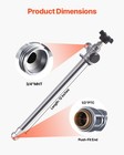 Vevor 12 In Frost-free Sillcock 1 2  Ptc X 3 4  Mht Hose Bibb Anti-siphon Valve