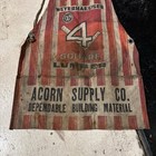 Vintage 1950s Canvas Striped Lumber Apron As Is Riveted Worn Flaws Workwear