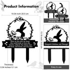 Memorial Stakes Cemetery Decorations For Grave Hummingbird Grave Marker Memor   