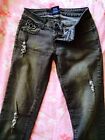Women Rhinestone Pencil Stretch Casual Denim Skinny Jeans Pants Jeans Trousers