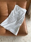Women Doen Round Neck Embroidered Sleeveless A-line Mini Dress