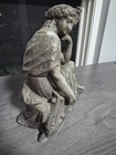 Antique Bronze Cast Victorian Woman Figurine