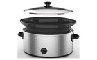 Mainstays 6 Quart Oval Slow Cooker With Stainless Steel Finish And Glass Lid