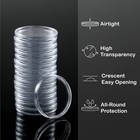 Coin Holder Capsules Case Various Sizes Clear Plastic Round Storage Organizer Us