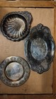 Lot Of Vintage Silver Plate Trays dishes  3 