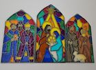 Vintage Makit Bakit Christmas Window Scene 3 Pieces Ornament Or Standing Display