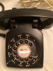 Vintage 1960   s Western Electric 500 D2m Bell System Black Rotary Desk Telephone