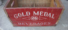 Vintage Wooden Soda Crate Gold Medal Beverages Minneapolis St Paul Minnesota Box