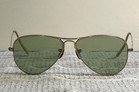 Ray-ban Bausch   Lomb Ww2 Era Pilot Aviator Sunglasses 52mm 1 10 12k Gf W case