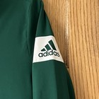 Adidas Windbreaker Jacket Womens Small Green Pullover 1 2 Zip Logo