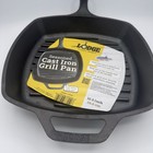 Lodge 10 5 Inch Seasoned Square Cast Iron Grill Pan - L8sgp3 Made In Usa