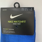 Nike Match Fit Soccer Knee High Blue Socks New In Package