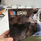 Vintage Mb 1500 Piece Puzzle Waterfalls Picture York  1996 New