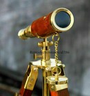 Collectible Nautical Marine Scope New Brass Antique Telescope With Wooden Tripod