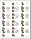 150 Peace Frog Mailing Return Address Labels Personalized  1 X 2 5 8 In 