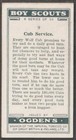 Ogden s  Boy Scouts  1929  Different  No 09  Cub Service