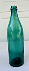 Antique Vintage Congress Springs Co  S S N y  Whittled Teal Blue   Bottle