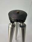 Vintage Non-magnetic Aluminum Surveyor Compass Tripod Brass Mount Spiked Feet