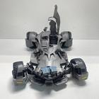 Mattel Grey Justice League Batmobile With Charger Box For Parts repair