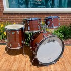 1970s Ludwig Big Beat 3-ply Drum Set Mahogany Cortex 22 12 13 16