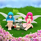 4pcs Miniature Fairy Figurines flower Mini Fairies For Garden Accessories