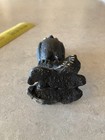    be Wise Save Money  Owl Figural Cast Iron Coin Bank  Early 1900 s Small