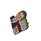 Mcdonalds European George Bush Enamel Pin Fries Of Texas Are Upon You 2000 Rare