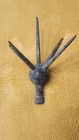 Antique Lightning Rod Copper Brass Multi Spike Finial Top