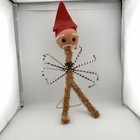 Vintage Mcm Christmas Decor Santa Pipe Cleaner Candy Canes Japan Weird Kooky