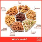 Gourmet Nuts Gift Basket For Dried Fruit In Red Box  7 Piece Assortment  2 Lb 