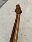 Gloss 22frets Fender Strat Roasted Flame Maple Electric Guitar Neck Bone Nut