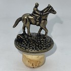 Blantons Brass Horse Jockey Letter Bottle Topper Stopper Cork  you Pick One  