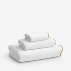 Company Cotton Scallop Beige Cotton Wash Cloth
