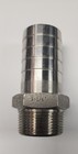 304 Stainless  Steel Hose Barb Fitting 1 1 4  Npt Pipe - 1 1 4  Hose N o s 