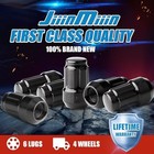 16pcs Atv Lug Nuts  Closed End 6 Spline 10x1 25 Lugnuts  60 M10x1 25 Black