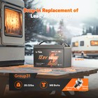 Litime 12v 140ah Bluetooth Group31 Lifepo4 Lithium Battery 1920w For Rv Marine