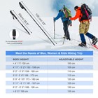 Collapsible Trekking Poles Hiking Walking Sticks Folding Alpenstock Anti-shock