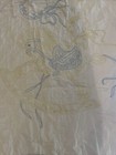 Vtg Baby Blanket Quilt Cross Stitch Bears Rocking Horse Balloon Pink Yellow Blue