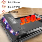 330lb Heavy Duty Folding Treadmill 3hp Commercial Motor silent Run W fitshow App
