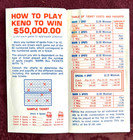 Vintage 1960s Stardust Hotel Paper Keno Brochure Las Vegas Nevada 7 Fold