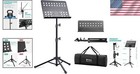 Sturdy Folding Music Stand With Carrying Bag - Perfect For Travel   Performance