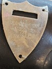 Civil War Used Leather Cartridge Box W 1861 Allegheny Arsenal Plate L  k   