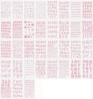 1 2  1 Inch Letter Stencils For Painting  10 Different Fonts Number Alphabet Ste