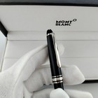 New Montblanc Meisterstuck 164 Ballpoint Black Silver Trim Pen With Refill Us
