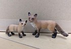 Schleich Fox Parent And Child Discontinued Animal Figure